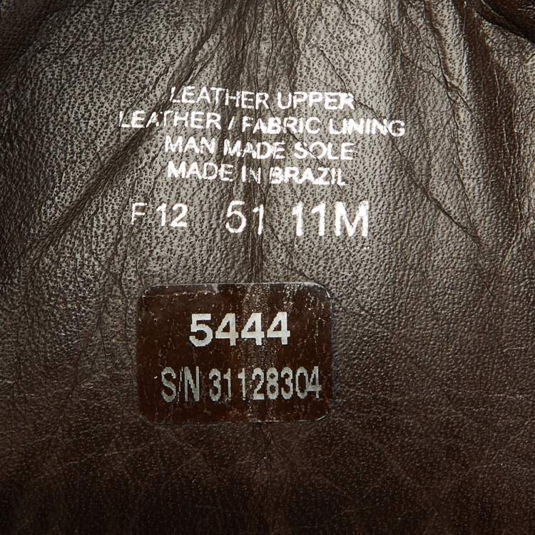 Pre Owned Tory Burch Dark Brown Leather Riding Knee Length Boots Size 41
