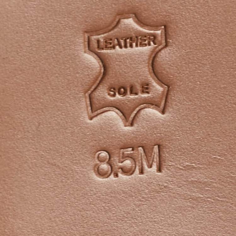 Pre Owned Tory Burch Brown Leather Knee Length Boots Size 39