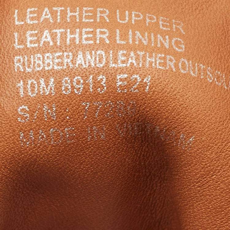 Pre Owned Tory Burch Brown Leather and Nubuck Leather Miller Ankle Length Boots Size 40