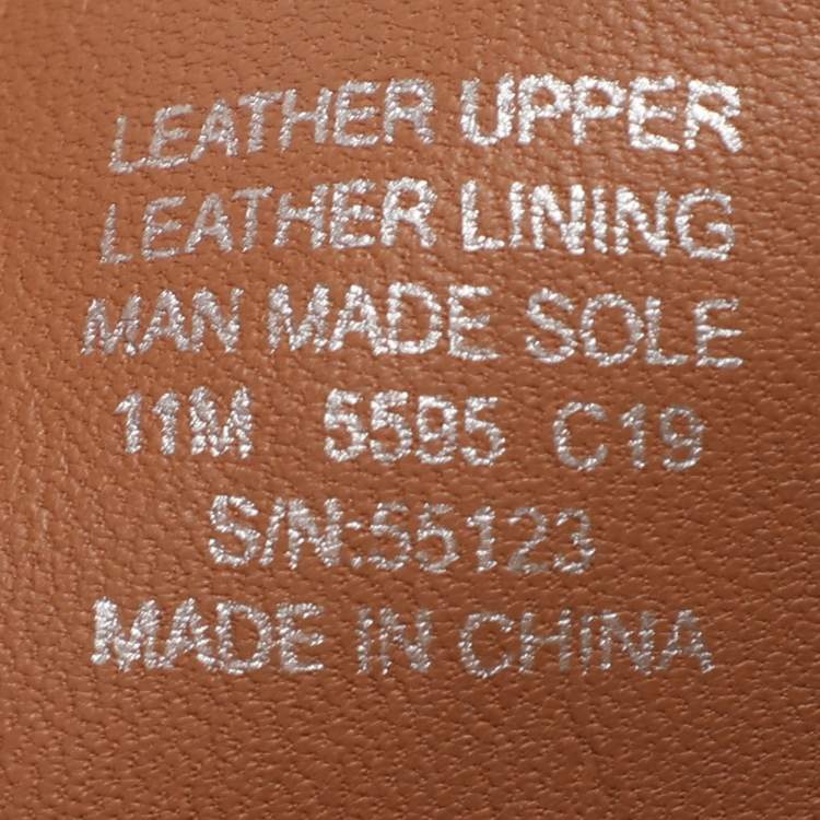 Pre Owned Tory Burch Brown Leather Benton Thong Flats Size 41