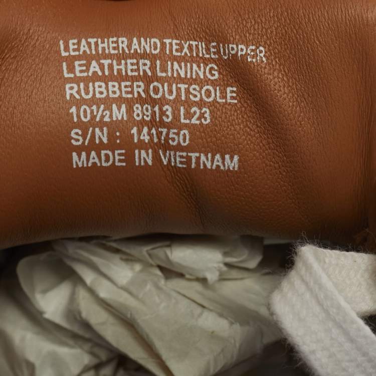 Pre Owned Tory Burch Multicolor Monogram Canvas and Leather Ladybug Sneakers Size 40.5