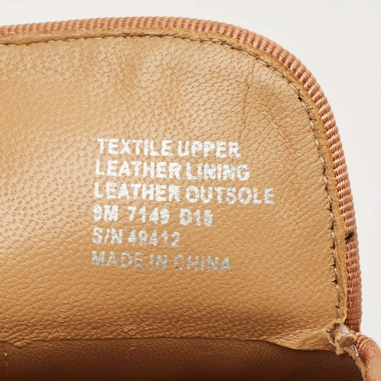 Pre Owned Tory Burch Gold Glitter Amalia Mules Size 39