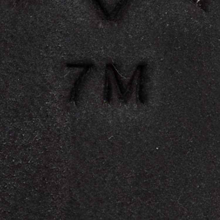 Pre Owned Tory Burch Black Leather Jessa Block Heel Pumps Size 37