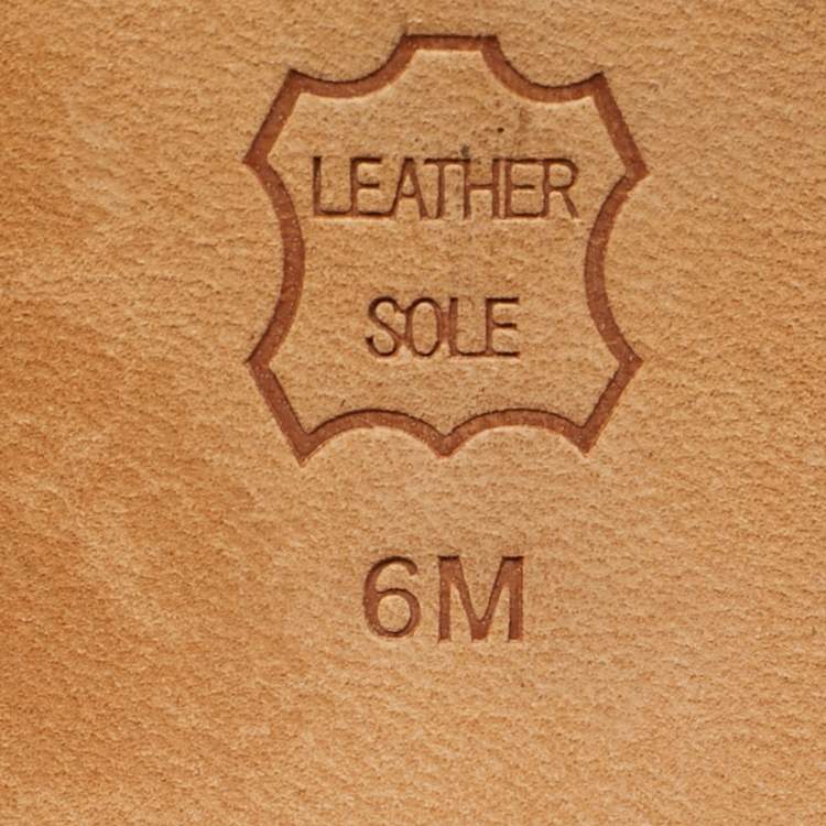 Pre Owned Tory Burch Gigi Size 36 Brown Leather Block Heel Ankle Strap Sandals