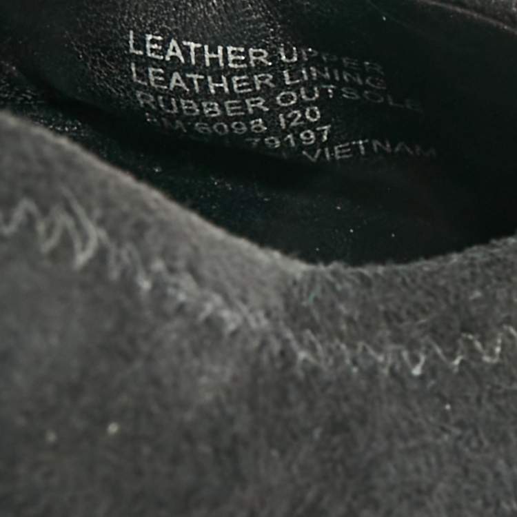 Pre Owned Tory Burch Minnie Travel Size 38 Black Suede Ballet Flats