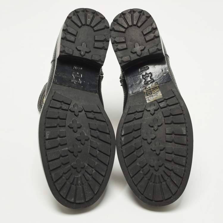 Pre Owned Tory Burch Junction Size 36.5 Black Leather Ankle Length Boots