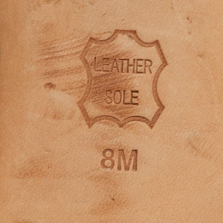 Pre Owned Tory Burch Melody Pearl Size 38 Black Patent Leather Ballet Flats