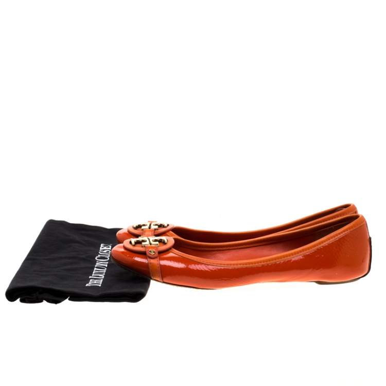size tory burch flat shoes