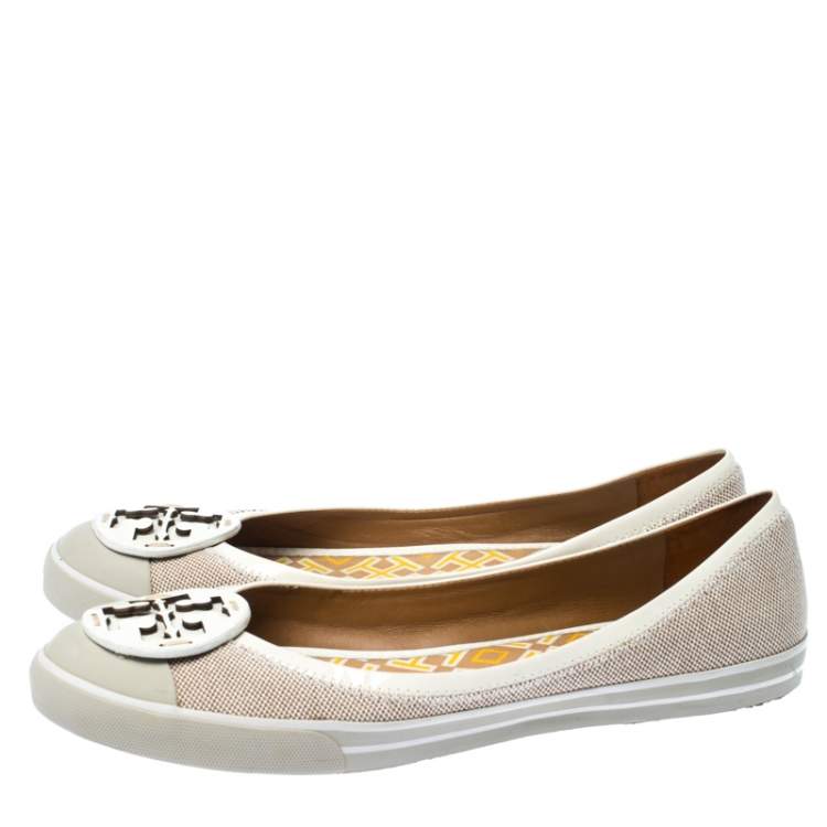 tory burch canvas flats