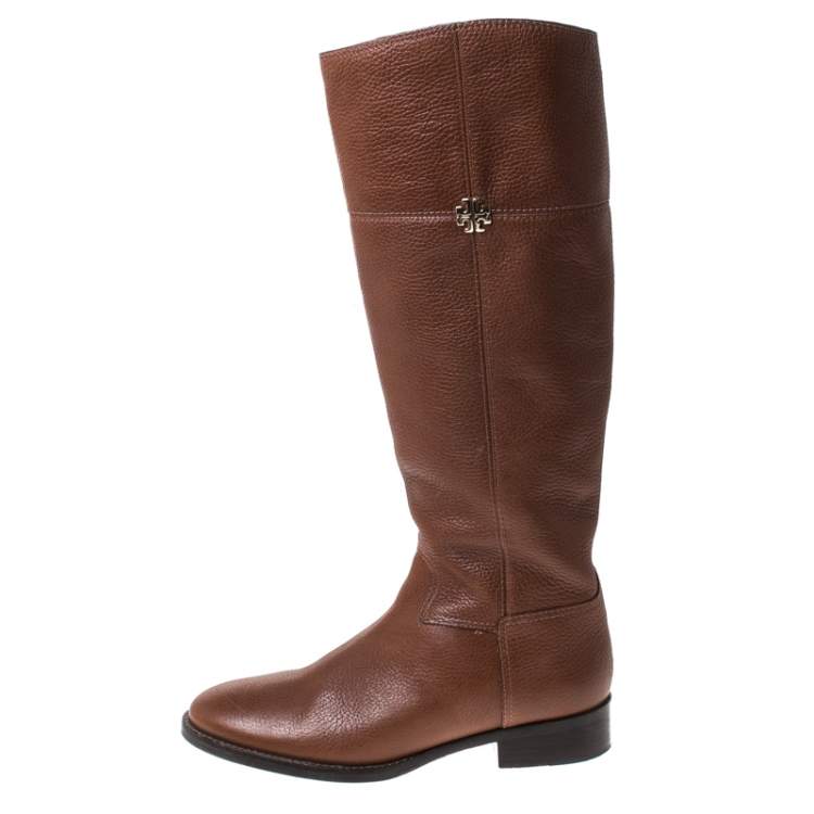 Tory Burch Brown Leather Knee Length Boots Size  Tory Burch | TLC