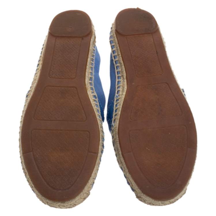 tory burch espadrille denim