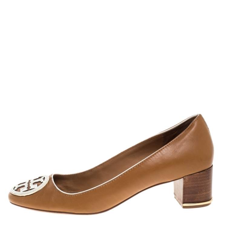 Tory burch hot sale tan heels