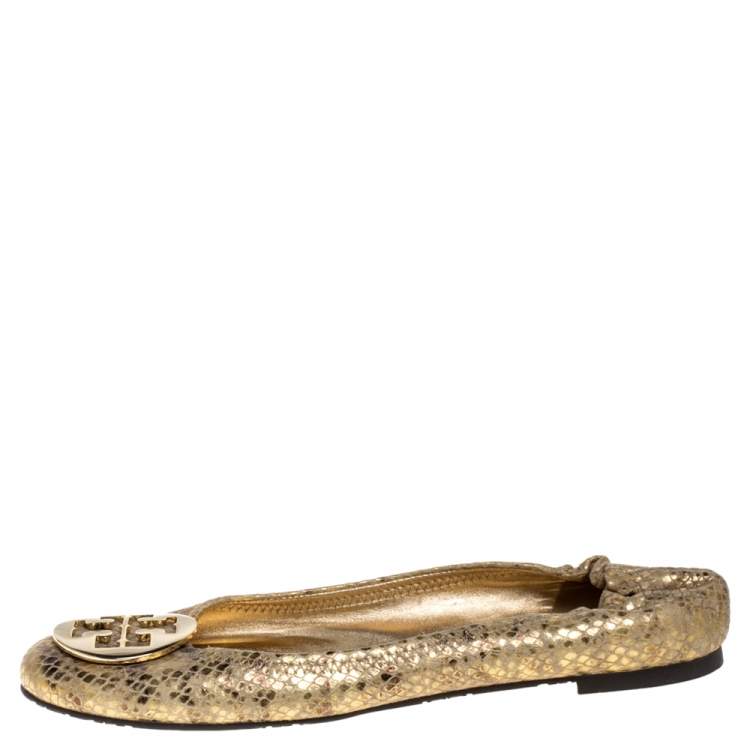 Snakeskin tory burch on sale flats