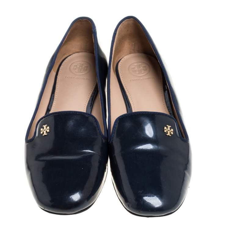 tory burch samantha patent leather loafers