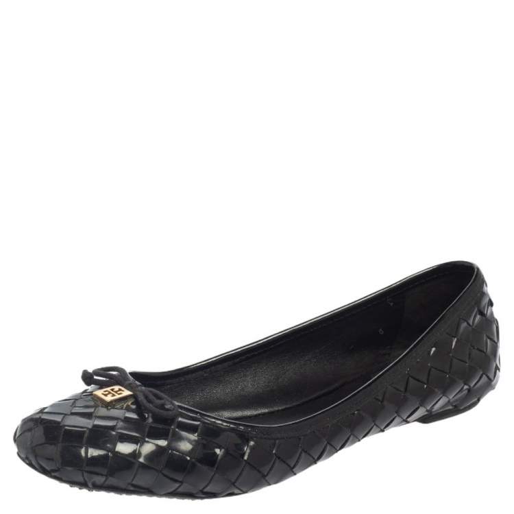 Tory Burch Black Patent Leather Ballet Flats Size 38 Tory Burch | TLC