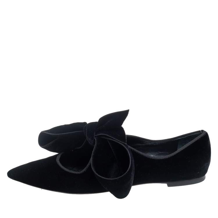 black velvet tory burch flats