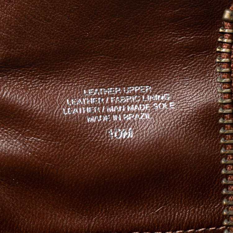 Pre Owned Tory Burch Brown Leather Fulton Riding Knee Length Boots Size 40