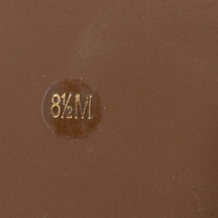 مملوكة مسبقًا Tory Burch Beige Quilted Patent Leather Kent Ballet Flats Size 38.5