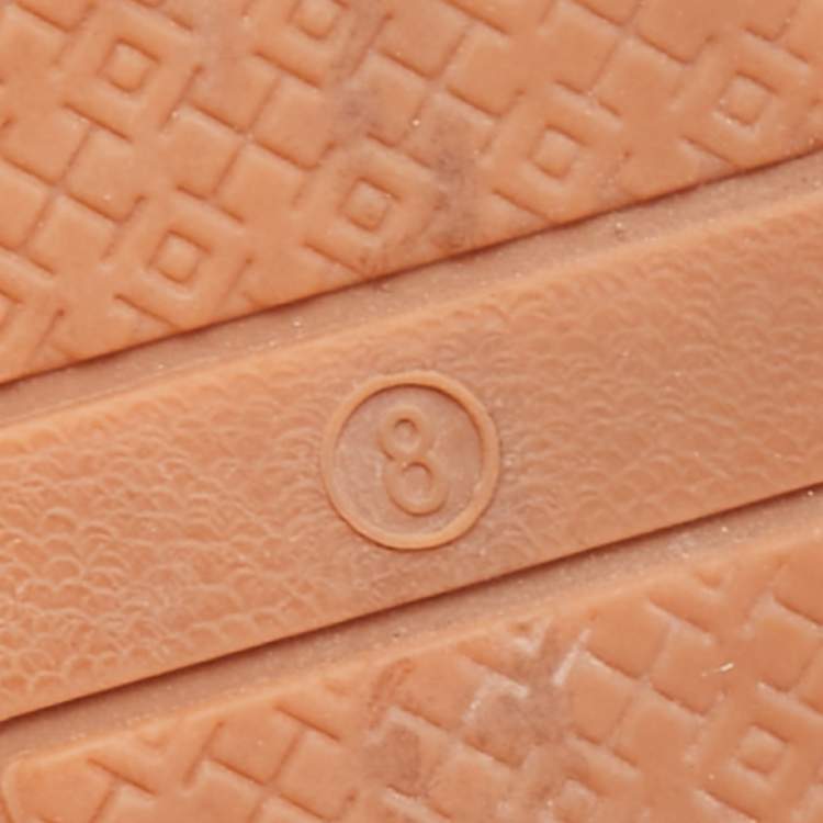 Pre Owned Tory Burch Pink Leather Espadrille Flats Size 38