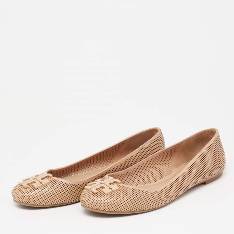 Tory Burch Beige Leather Reva Ballet Flats Size 36 Tory Burch | TLC