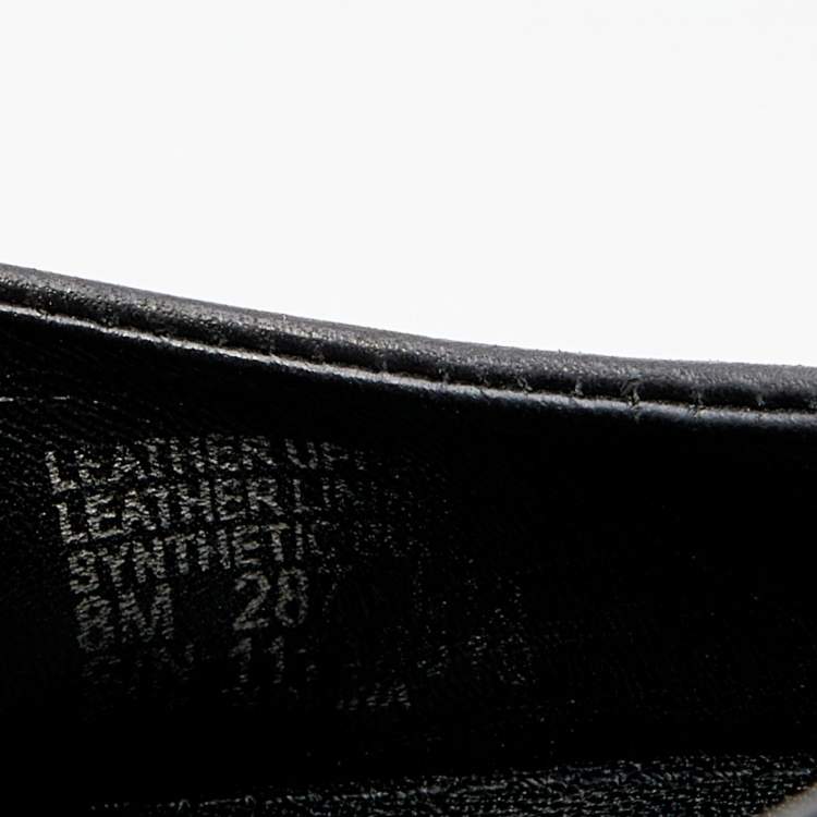 مملوكة مسبقًا Tory Burch Black Leather Cap Toe Wedge Pumps Size 38