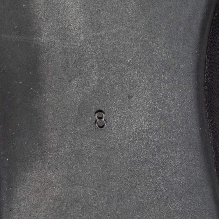 Pre Owned Tory Burch Black Leather and Patent Leather Jolie Ballet Flats Size 38