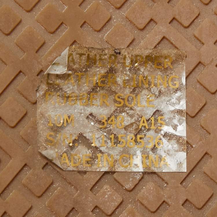 Pre Owned Tory Burch Metallic Gold Laser Cut Leather Bow Ballet Flats Size 40