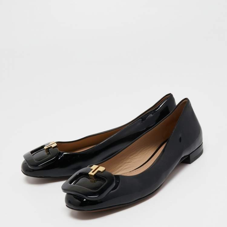 Tory Burch Black Patent Leather Ballet Flats Size  Tory Burch | TLC