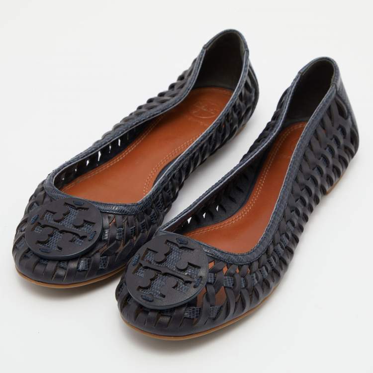 バレエ Tory Burch shoes Tory Burch Raleigh Leather Ballet Flats Sz 6M #385 NEW | eBay