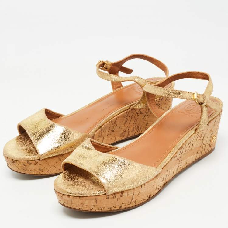 TORY BURCH, Gold Women's Sandals