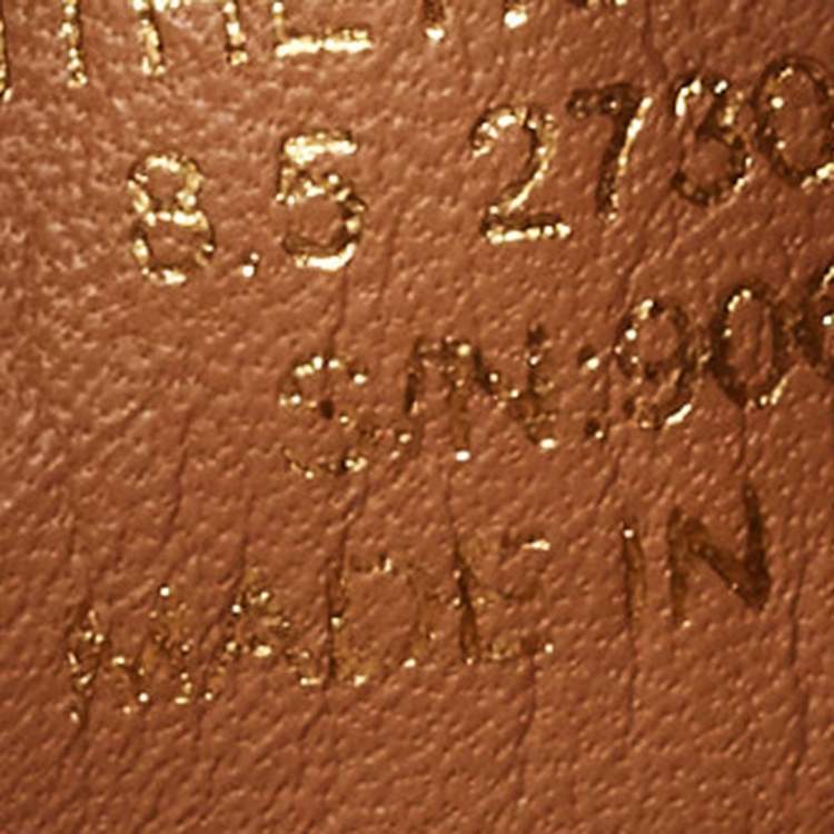 Pre Owned Tory Burch Brown/Beige T Monogram Canvas And Leather Espadrille Loafers Size 38.5