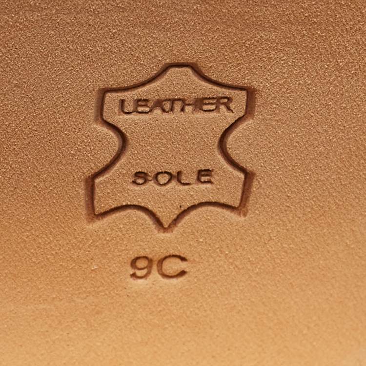 مملوكة مسبقًا Tory Burch Burgundy Croc Embossed Leather Maritine Sandals Size 39