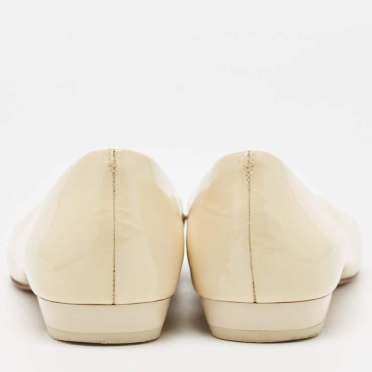 مملوكة مسبقًا Tory Burch Tricolor Patent Leather Ballet Flats Size 39.5