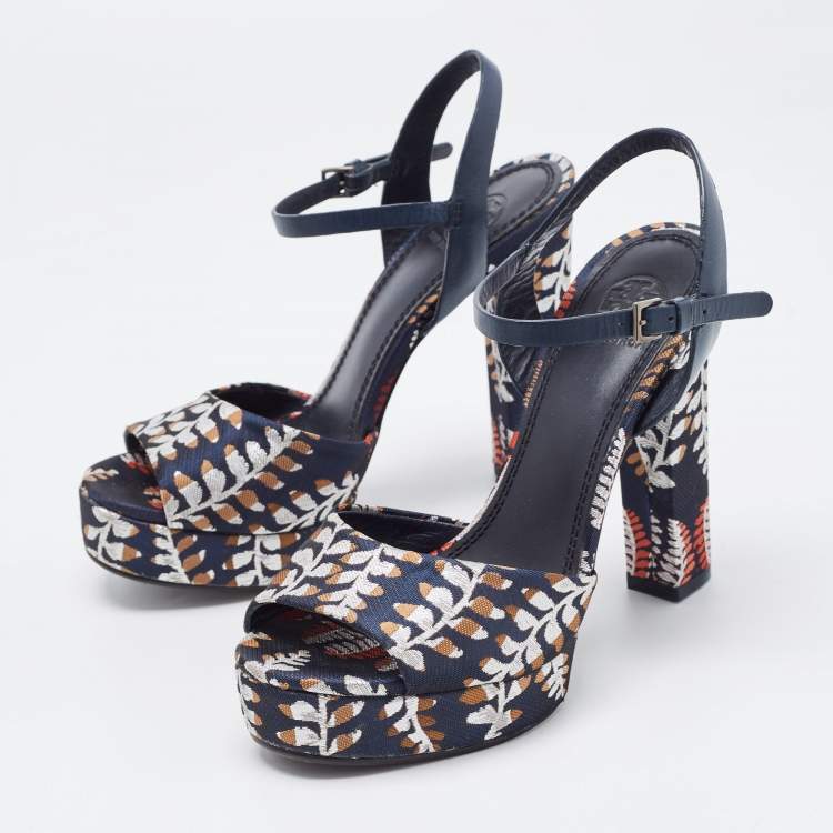 Navy tory hotsell burch sandals