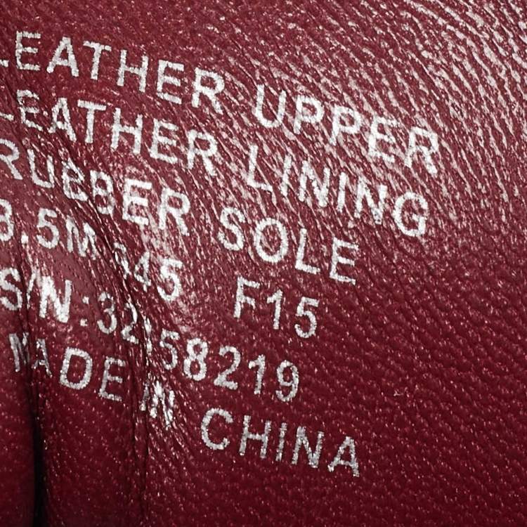 Pre Owned Tory Burch Red Quilted Leather Marion Lace Up Sneakers Size 39