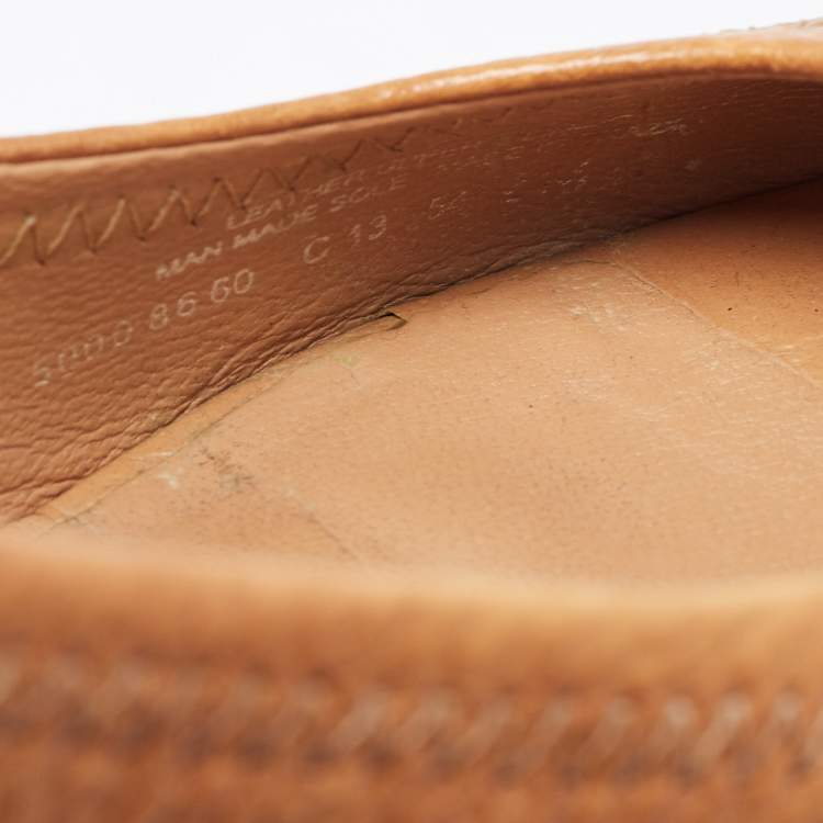 Pre Owned Tory Burch Tan Leather Sally Wedge Pumps Size 36.5