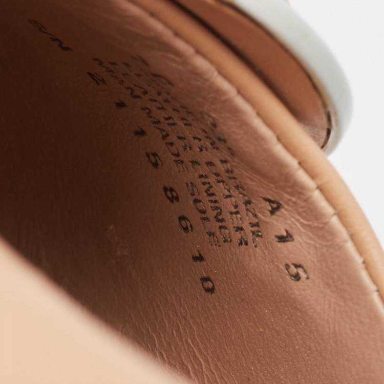 Pre Owned Tory Burch Pink Leather Claire Ballet Flats Size 37.5