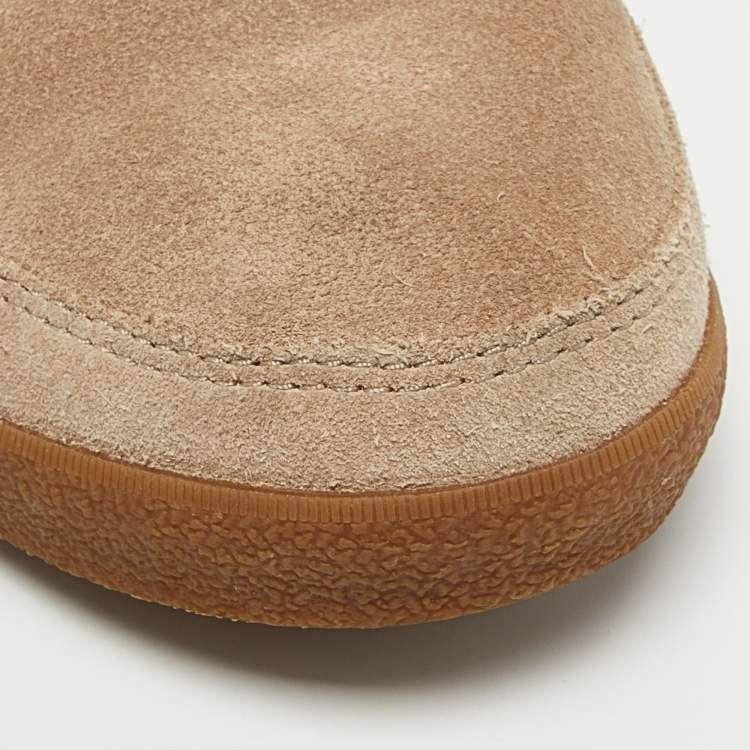 مملوكة مسبقًا Tory Burch Grey Suede and Fur Ankle Boots Size 38.5