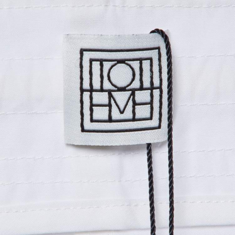Pre Owned Toteme White Cotton Cargo Trousers XL