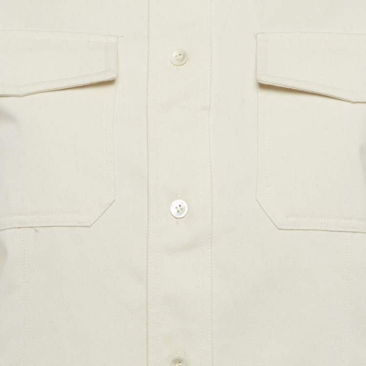 مملوكة مسبقًا Toteme Beige Organic Cotton Patch Pocket Shirt S