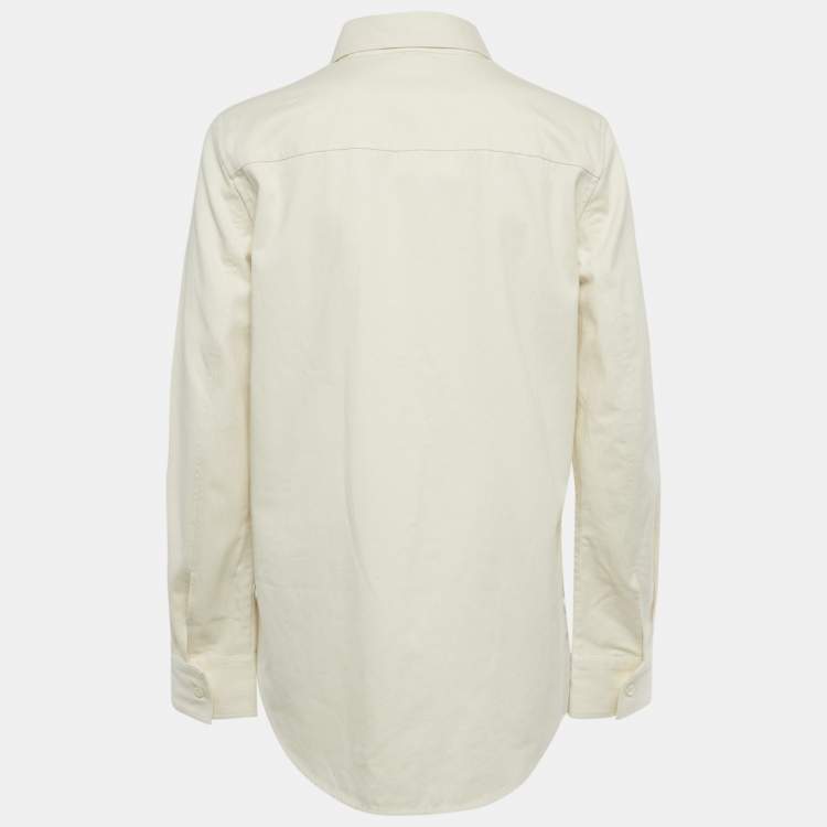 مملوكة مسبقًا Toteme Beige Organic Cotton Patch Pocket Shirt S