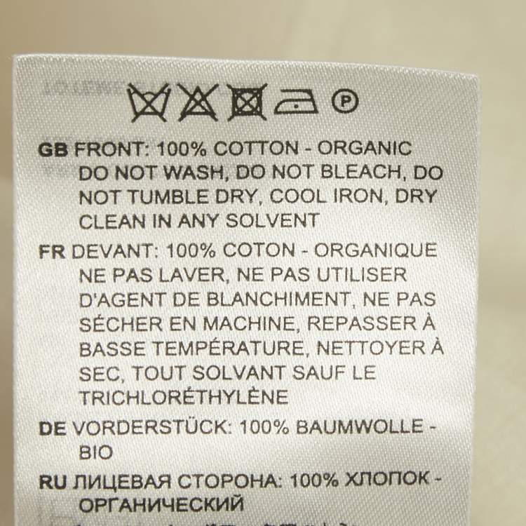 Pre Owned Toteme Ecru Cotton Army Jacket XS 