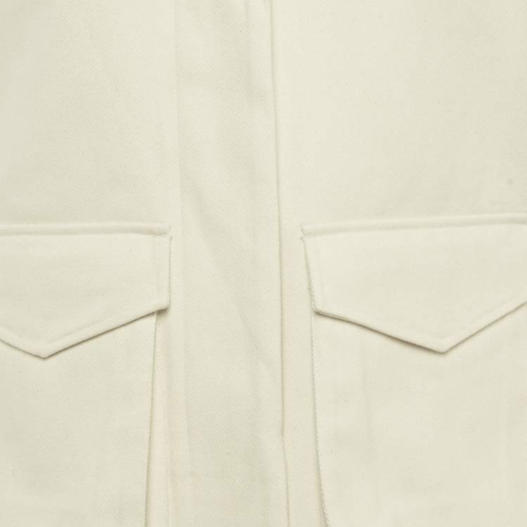Pre Owned Toteme Ecru Cotton Army Jacket XS 