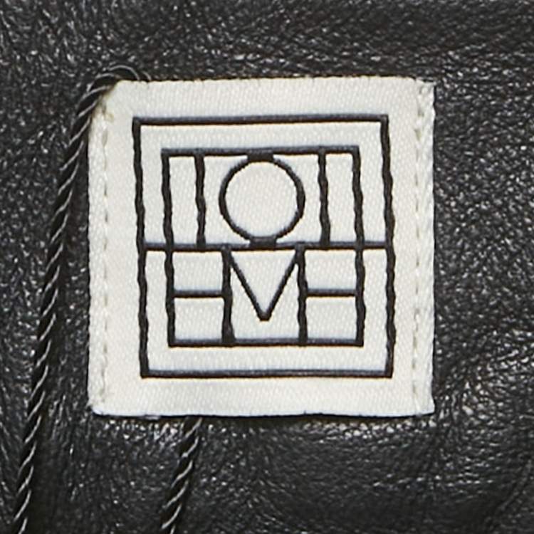 Pre Owned Toteme Black Novara Leather Trousers M