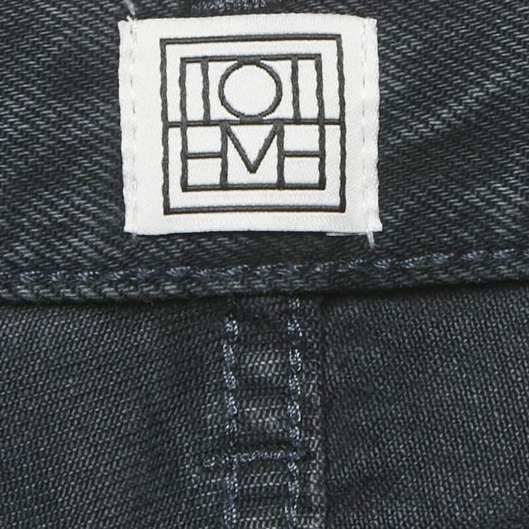 Pre Owned Toteme Vintage Black Denim Regular Fit Jeans 26 Waist 28" 