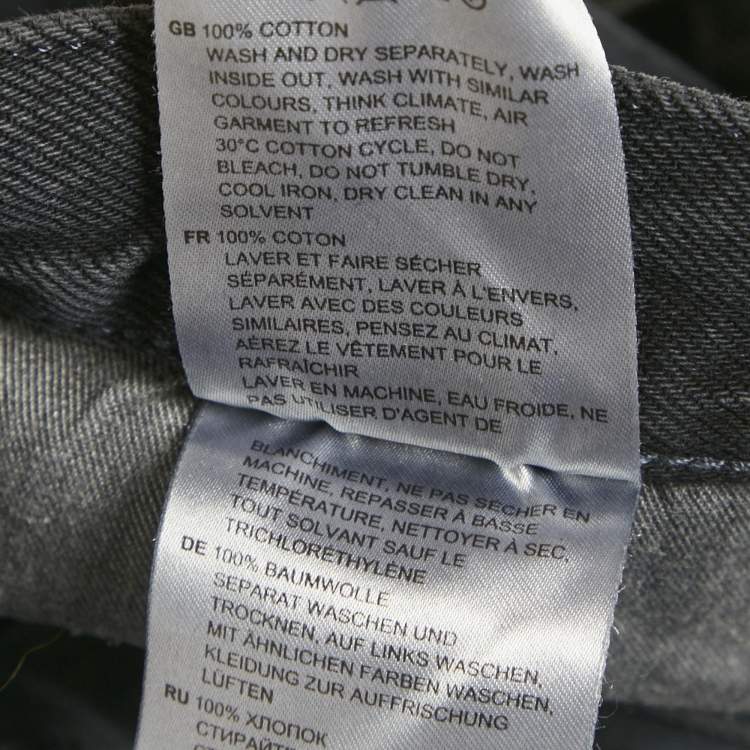 Pre Owned Toteme Vintage Black Denim Regular Fit Jeans 26 Waist 28" 