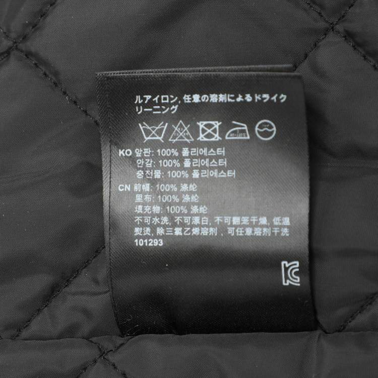 Pre Owned Totême Black Quilted Nylon Signature Coat XXS