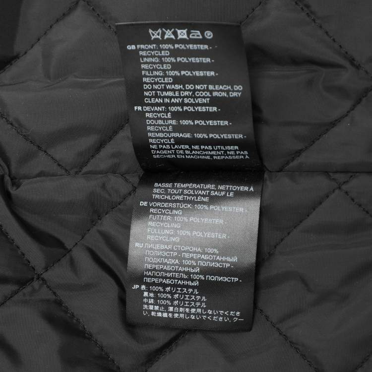 Pre Owned Totême Black Quilted Nylon Signature Coat XXS