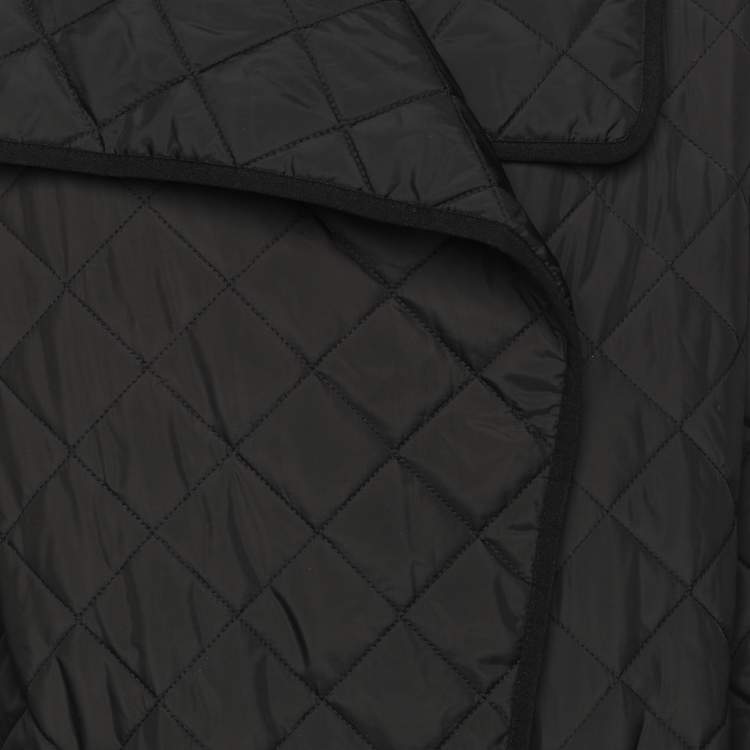 Pre Owned Totême Black Quilted Nylon Signature Coat XXS
