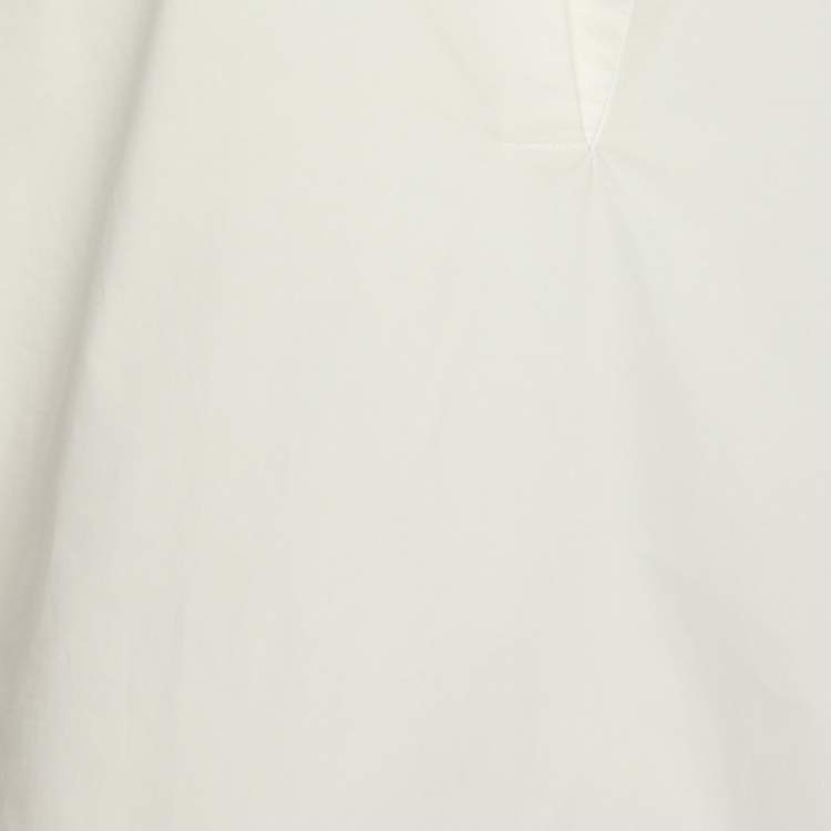 Pre Owned Toteme White Cotton Poplin Shirt L